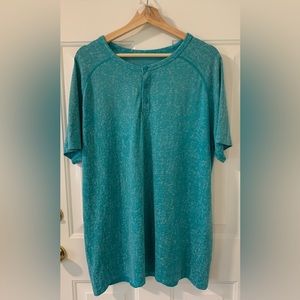 Lot of 3 Lululemon Men’s Workout Tops - Light Blue, Dark Blue, & Black Size XXL